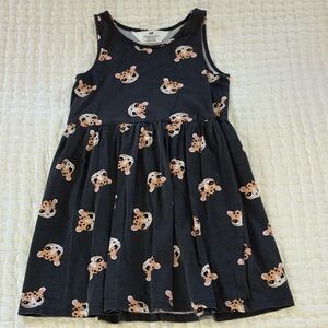 H&M Black Dress with Cute Animal Print